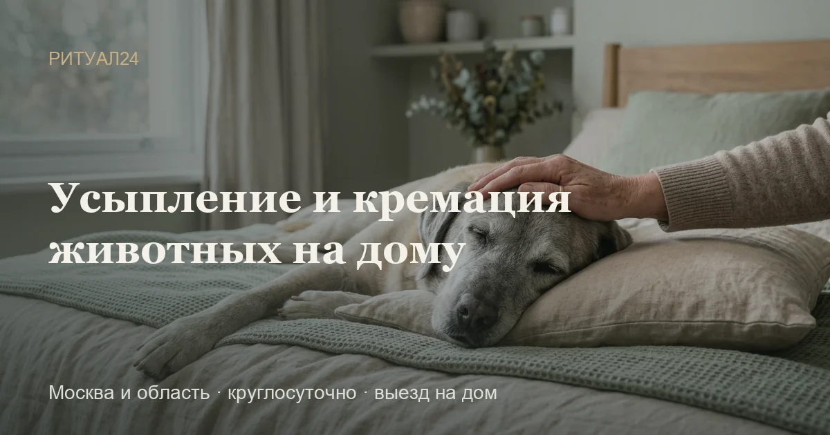 Гуманное усыпление и кремация питомцев на дому